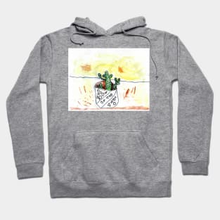 Desert Cactus Child Art Hoodie